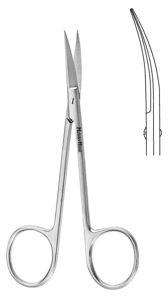 Iris Scissors, 4-1/2" Straight - Each
