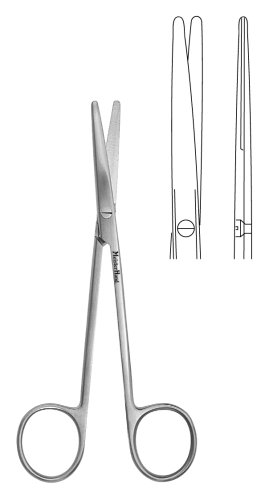 Metzenbaum Scissors, 5-1/2" Straight - Each