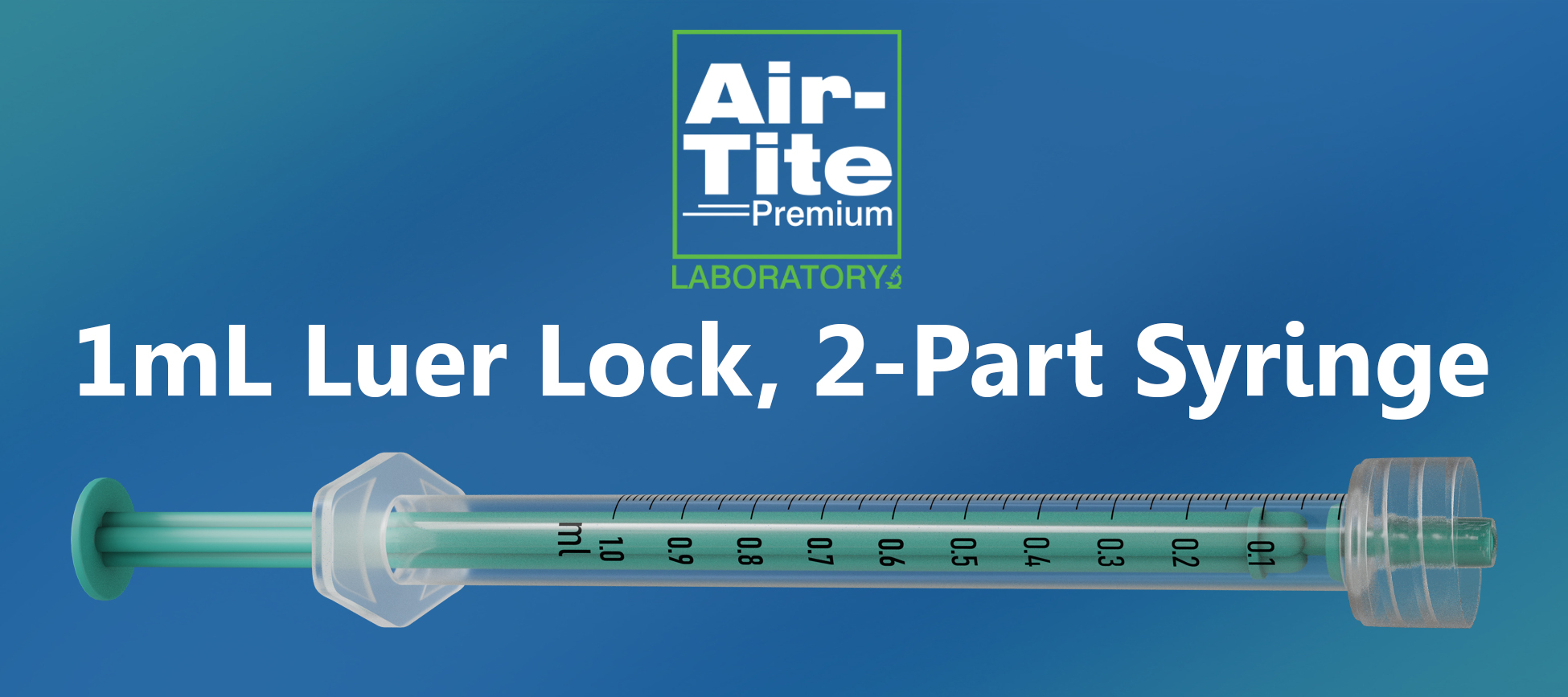 Brand new 1mL Luer Lock 2-Part Syringe from Air-Tite Products