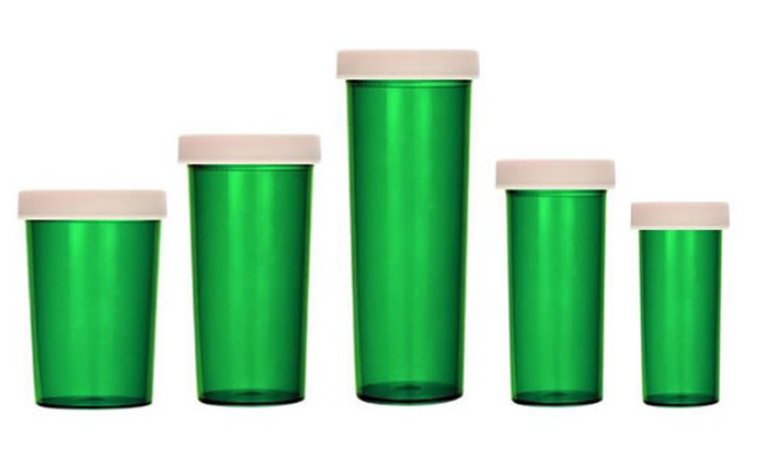 Green Veterinary Vials