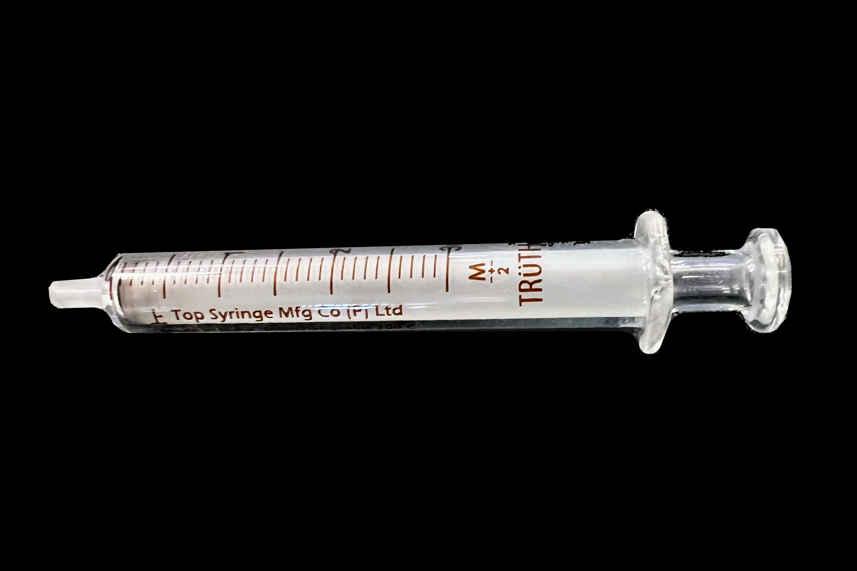 Truth Brand Glass Syringes - Glass Luer Slip Tip