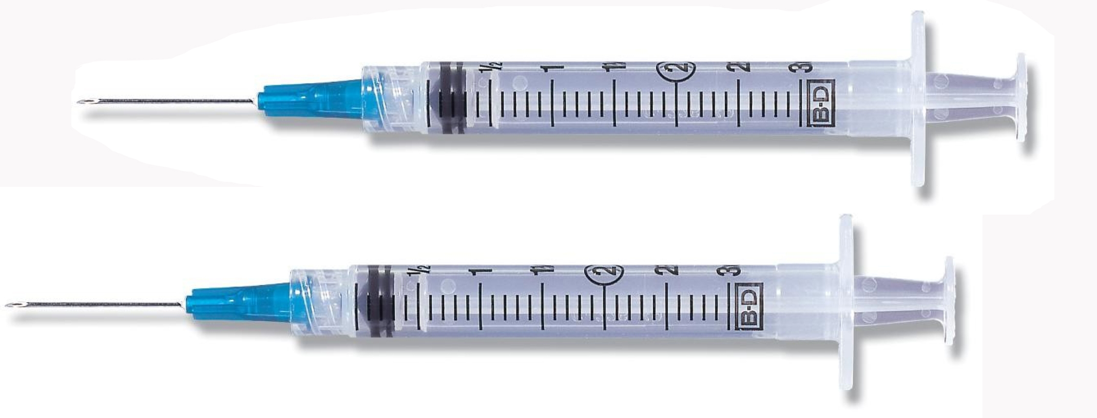 BD 3ml LuerLok Syringe with Hypodermic Needle, 25 G x 1